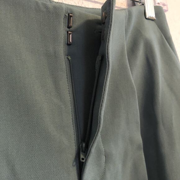 A New Day Smoked Turquoise Tapered Leg High Rise Slim Pants 2R Pockets Trousers - Picture 6 of 10